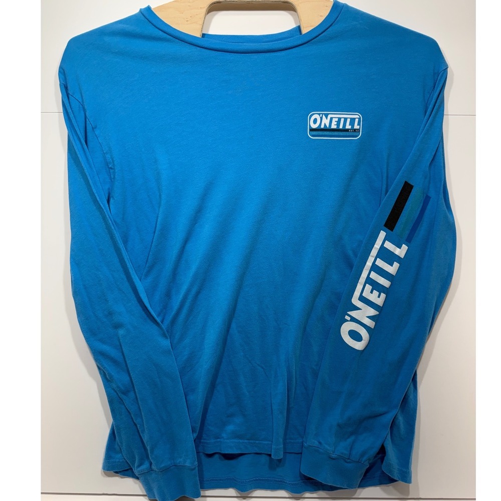 O'Neill Modern Long‎ Sleeve T-Shirt Mens XL Blue Surf Graphic Tee Cotton Shirt